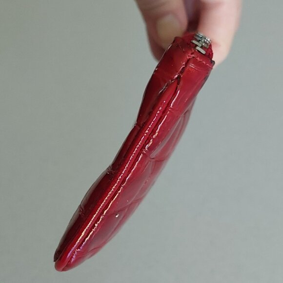 Brighton Red Patent Leather Small Zip Coin Purse - Picture 11 of 16